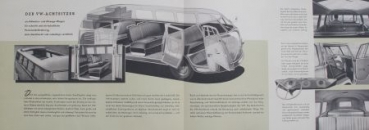 Volkswagen T1 Transporter Modelprogram 1953 Carbrochure-Map with 2 brochures (6693)